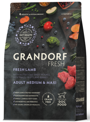 Grandorf Fresh Lamb Adult Dog Medium & Maxi - сухой корм для взрослых собак средних и крупных пород