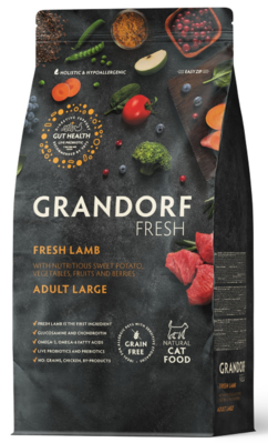 Grandorf Fresh Lamb Adult Large Cat - сухой корм для взрослых кошек крупных пород