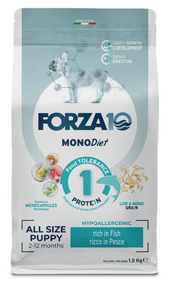 Forza10 MonoDiet All Size Puppy Fish / Pesce - сухой корм для щенков, беременных и кормящих собак всех пород