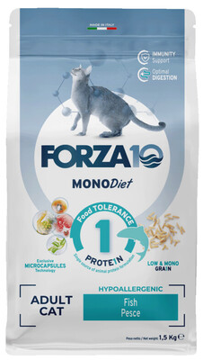 Forza10 MonoDiet Adult Cat Fish / Pesce – сухой корм для взрослых кошек всех пород