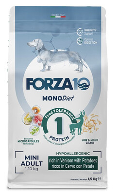 Forza10 MonoDiet Mini Adult Vension with Potatoes / Cervo con Patate - сухой корм для взрослых собак мелких пород