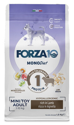 Forza10 MonoDiet Mini & Toy Adult Lamb / Agnello - сухой корм для взрослых собак мелких и миниатюрных пород