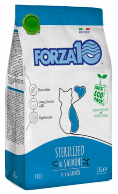 Forza10 Maintenance Sterilized Adult Cat with Salmon / Salmone – сухой корм для взрослых кошек всех пород